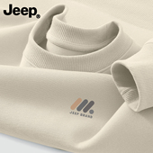 jeep吉普圆领卫衣男款 男女士2026春秋新款 衣服重磅青少年高级上衣