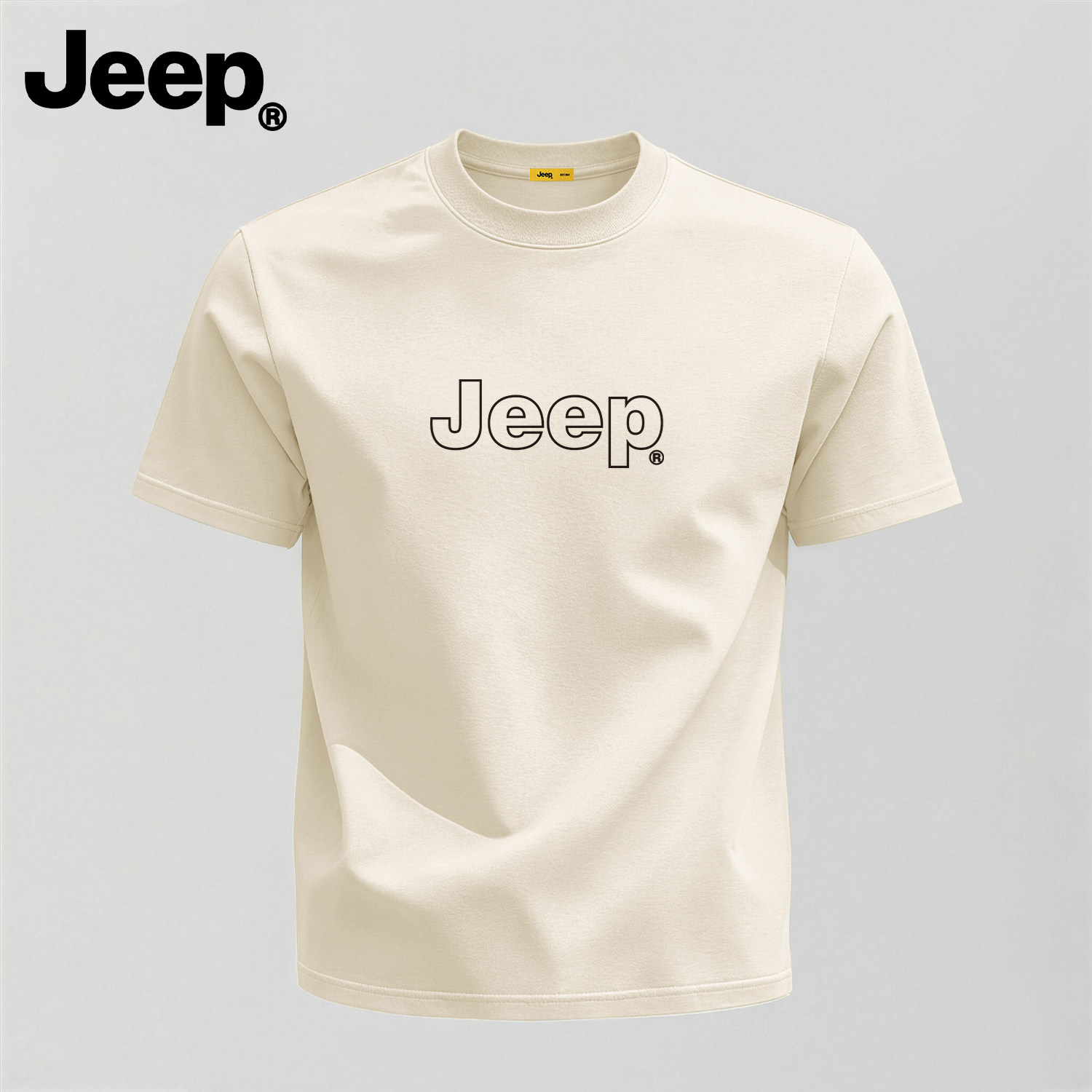 Jeep吉普纯棉短袖美式男T恤图片