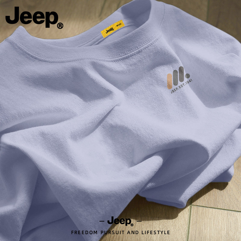 Jeep吉普官方正品纯棉短袖t恤男ins2026新款衣服美式高级休闲男装