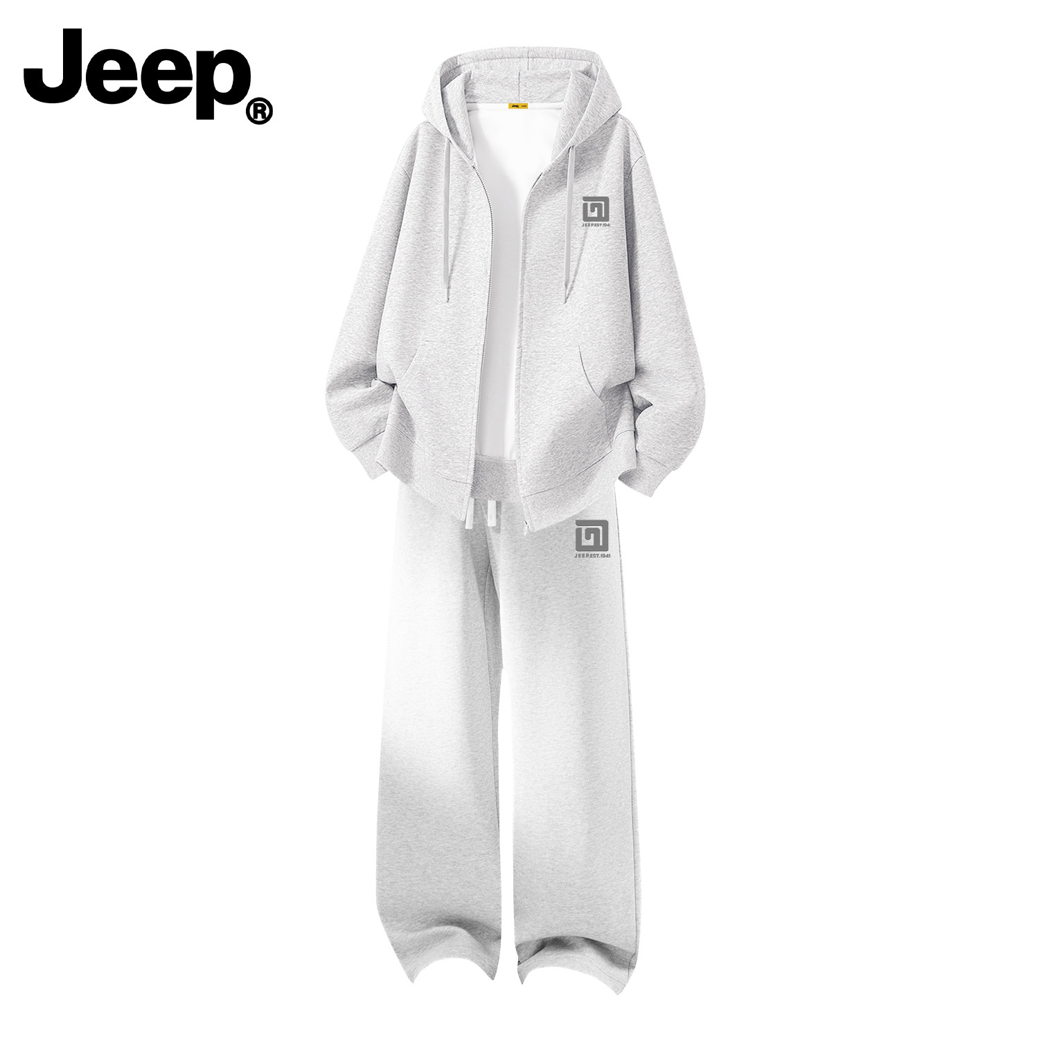 Jeep吉普秋季连帽卫衣运动套装