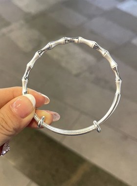 锦航简约竹节ins小众设计手镯情侣男女镯子七夕姐妹节日礼物手链