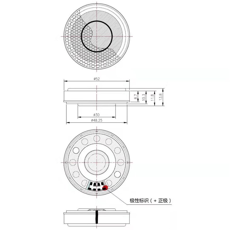 DIY AH-D9200单元喇叭 50mm diy头戴大耳机 D7200 蓝色妖皇特斯