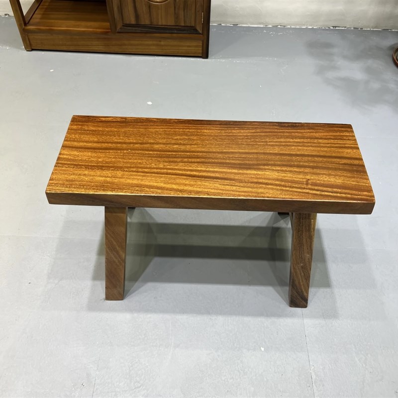 奥坎实木长条凳南美胡桃木板凳家用换鞋凳中式练功凳红木凳茶桌凳