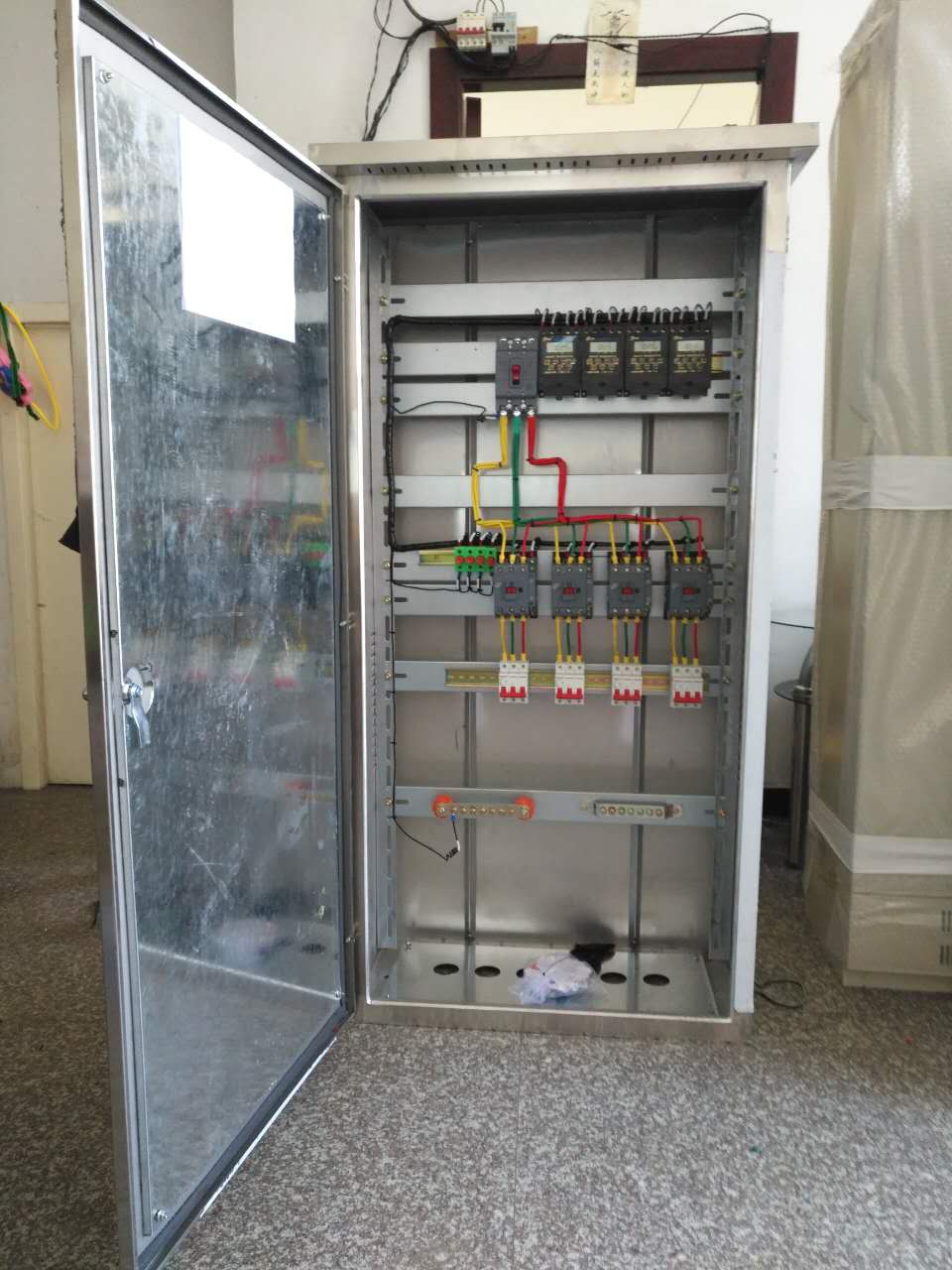 落地不绣钢配电箱路灯时控箱基业箱挂墙柜低压开关柜电表箱照明箱