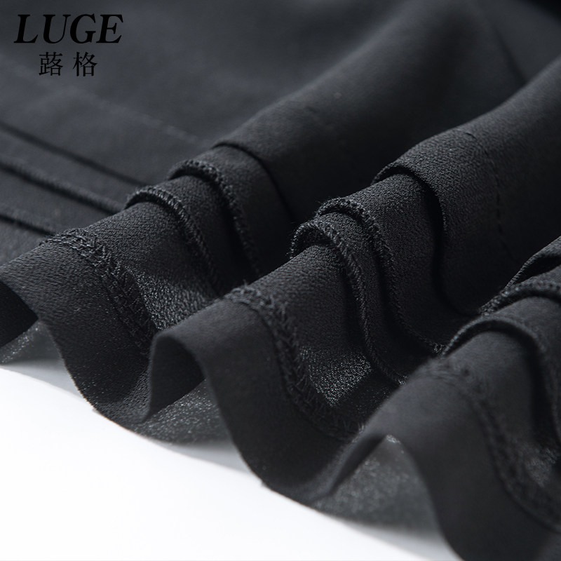 裤裙夏季薄款妈妈阔腿裤夏女长款垂感雪纺大脚裤大码宽松九分裙裤