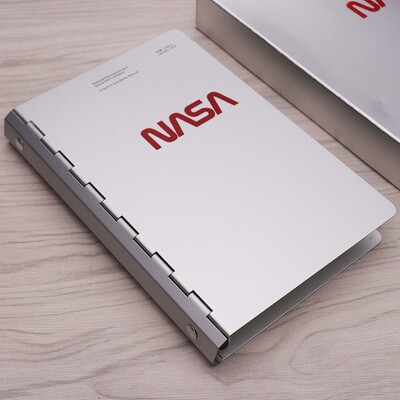 NASA工作会议笔记金属阳极太空氧化铝活页N精美笔记本记事本礼盒