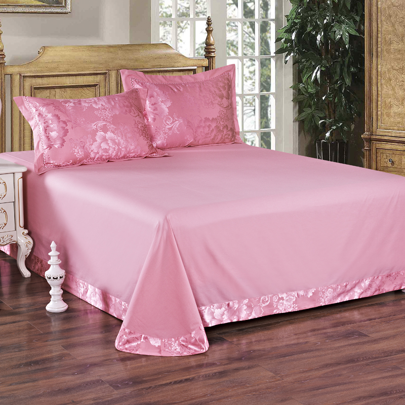 双人床单单件全棉布料冬季纯色斜纹大炕单被单1.51.82.0简约