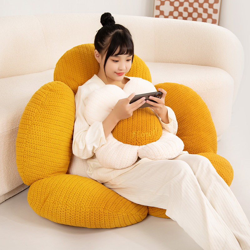 吊篮坐垫懒人吊椅靠垫花朵座垫靠背E一体摇篮藤椅椅垫屁股垫子地