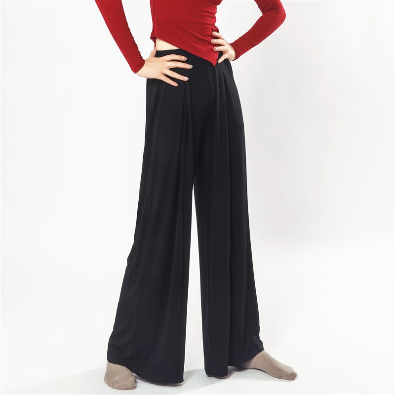 舞蹈裤中国舞蹈练功服女舞蹈裤古典舞蹈练功裤宽松阔腿裤现代舞裤