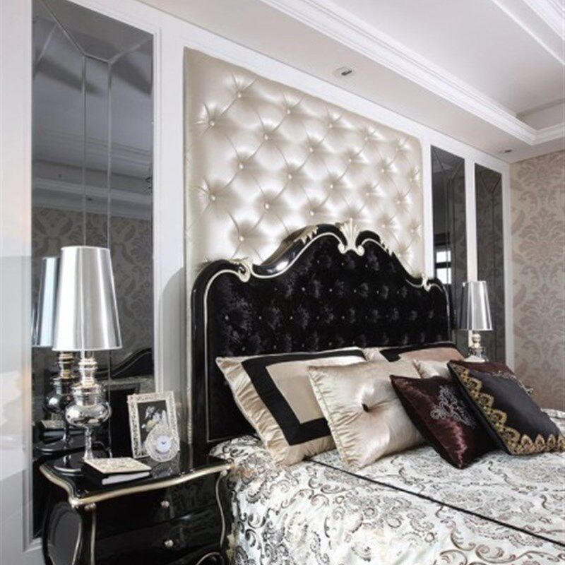 定制现代电视背玄关 卧室床头软包背景墙 简约沙发客厅硬包背景