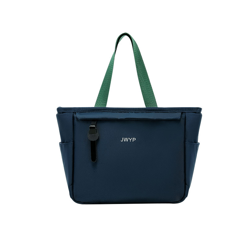 拼色保温饭盒袋日式上班族学生带饭午餐包铝箔加厚防水手提便当包