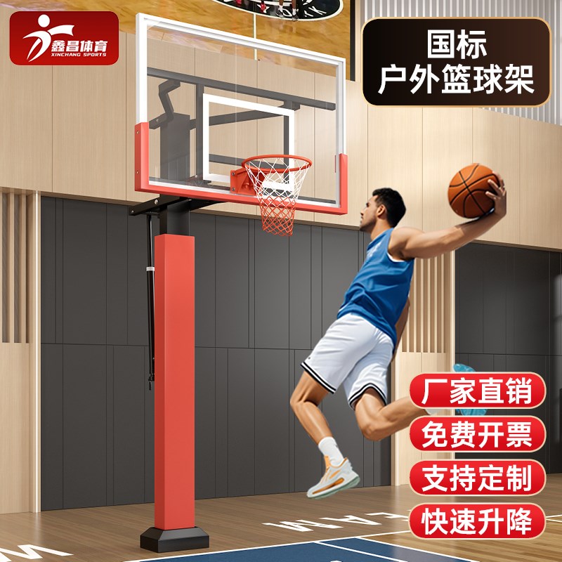 移动篮球架成人户外室外蓝球架落地式可移动架子学校家用标准比赛