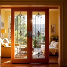 免打孔密码锁平移推拉门专用锁扣外开衣柜门锁卡扣有边框玻璃锁