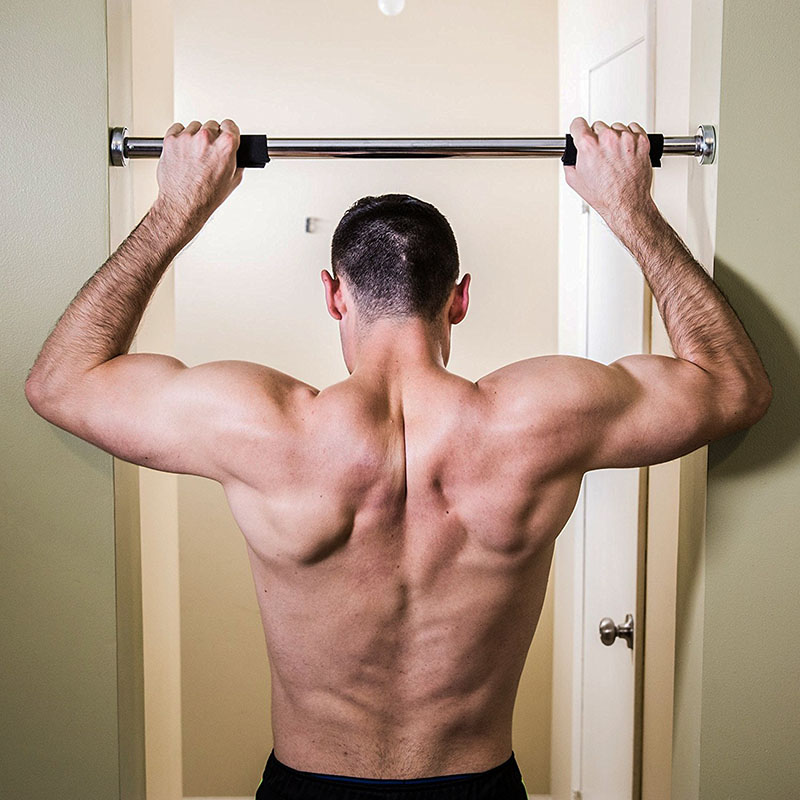 家用门上免打孔单杠门框引体向上器材室内墙体背阔肌训练悬垂健身