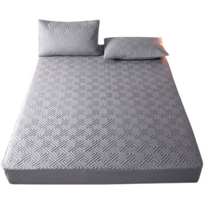 定制纯棉床笠单件夹棉加厚席梦思床垫保护套全棉防滑床罩防尘罩套