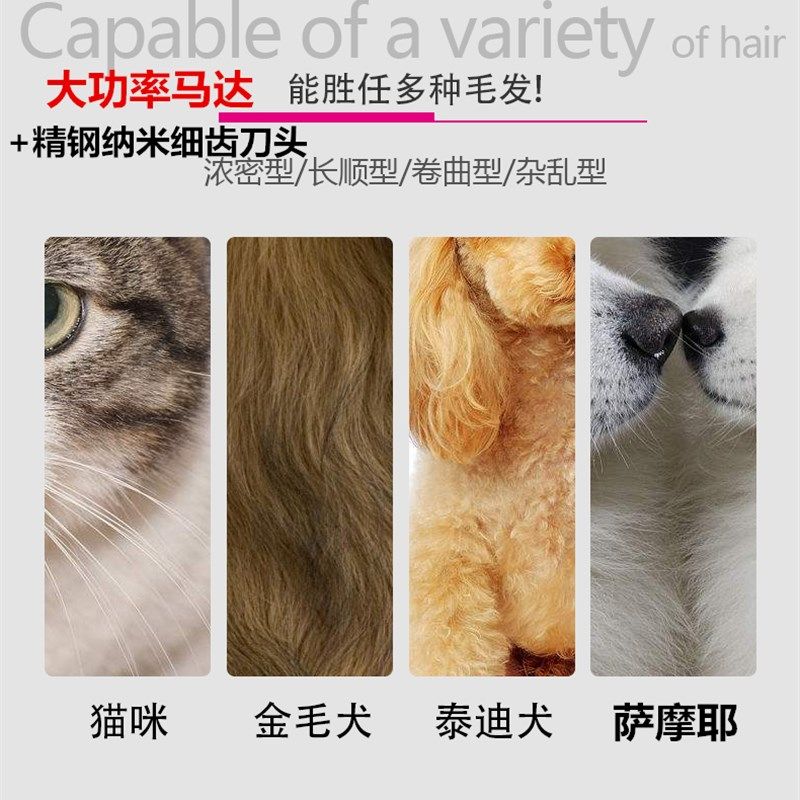 专业大型犬剃毛器特锋宠物电推剪猫咪大功率推子金毛萨摩剪毛神器