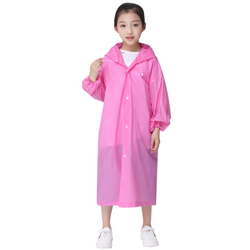 卡片儿童雨衣防暴雨便携收纳雨披男女小学生加厚防水长款全身雨具