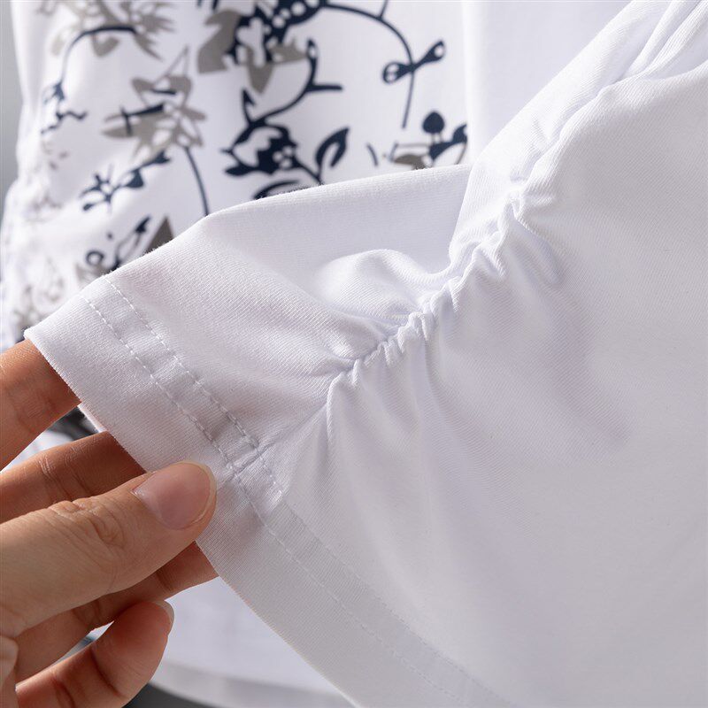 修身显瘦纯棉白色短袖t恤女2024新款中年妈妈夏装中老年洋气上衣