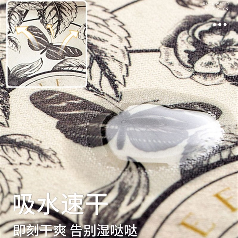 2024新款硅藻泥吸水地毯厨房防滑耐脏地垫红色喜庆防油防污脚垫子