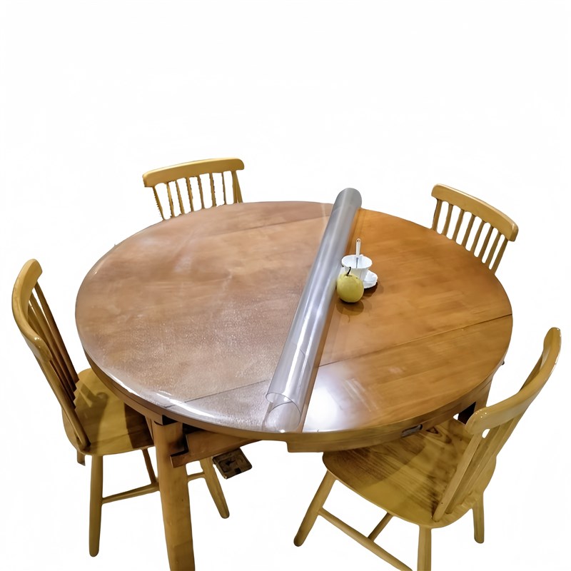 圆桌桌布防烫防水防油软玻璃桌垫pvc桌布免洗圆桌垫台布桌面家用