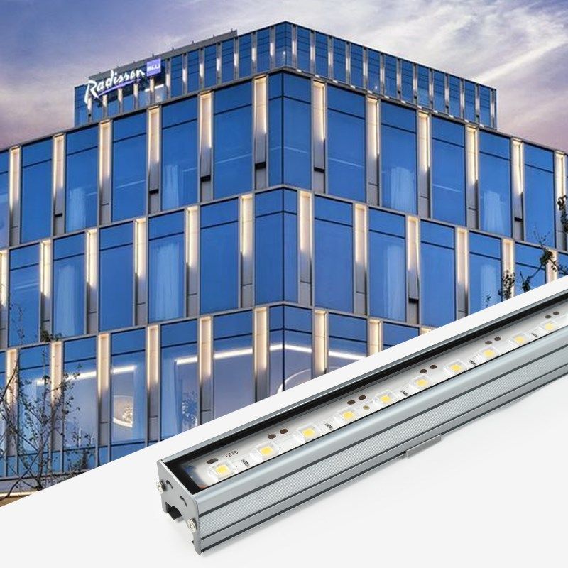 led数码管护栏管七彩户外 防水铝材线条灯招牌门头跑马灯霓虹灯管