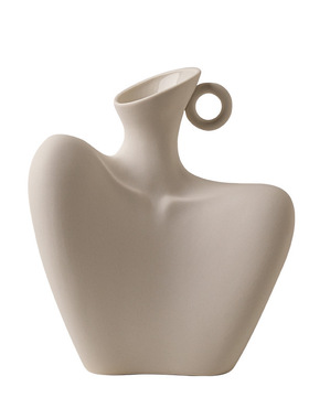 陶瓷艺术创意锁骨项链展示架花瓶摆件插花装饰简约家居玄关侘寂风