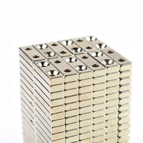 磁铁强磁贴片强力吸铁石30x10x5方形带M4孔30*10*5mm钕磁钢小磁石