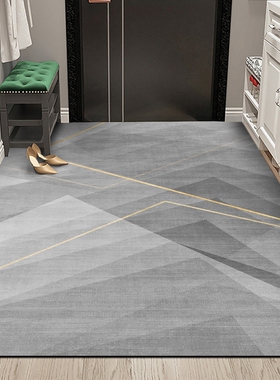 新款现代入户门地垫玄关进门脚垫大门门垫客厅地毯可裁Z剪垫子防