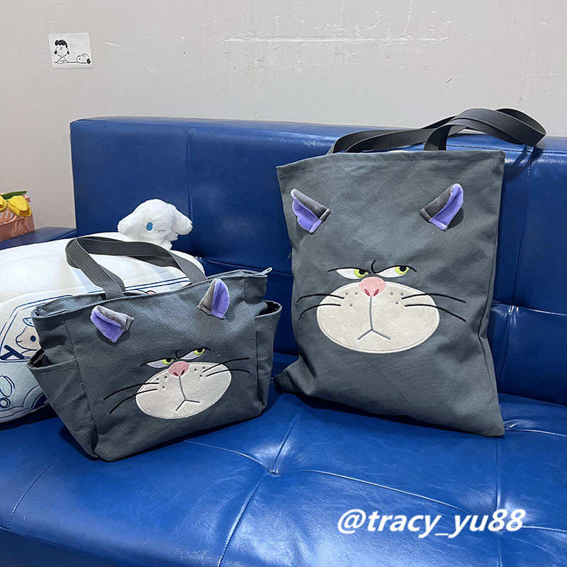 日系卡通路西法猫咪手提便当包少女心饭盒袋午餐包小拎包单肩包,模玩/动漫/周边/娃圈三坑/桌游,动漫背包/钱包/箱包,淘宝优惠券,粉丝福利购,淘宝优惠卷