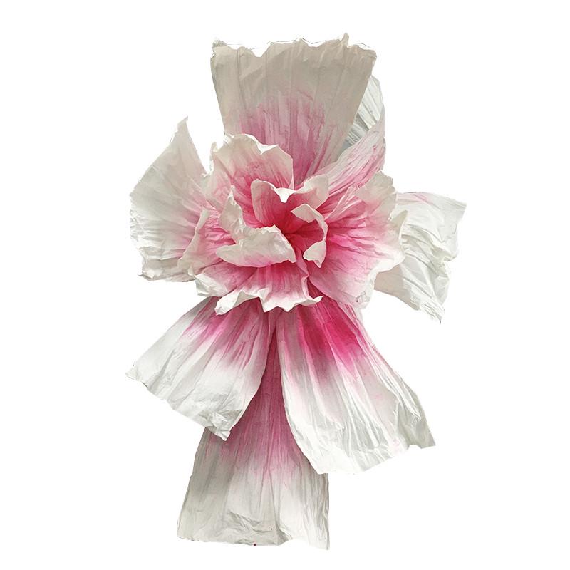 超大型纸花巨型纸艺美塑花褶皱造型纸花艺婚礼堂现场布置背景装