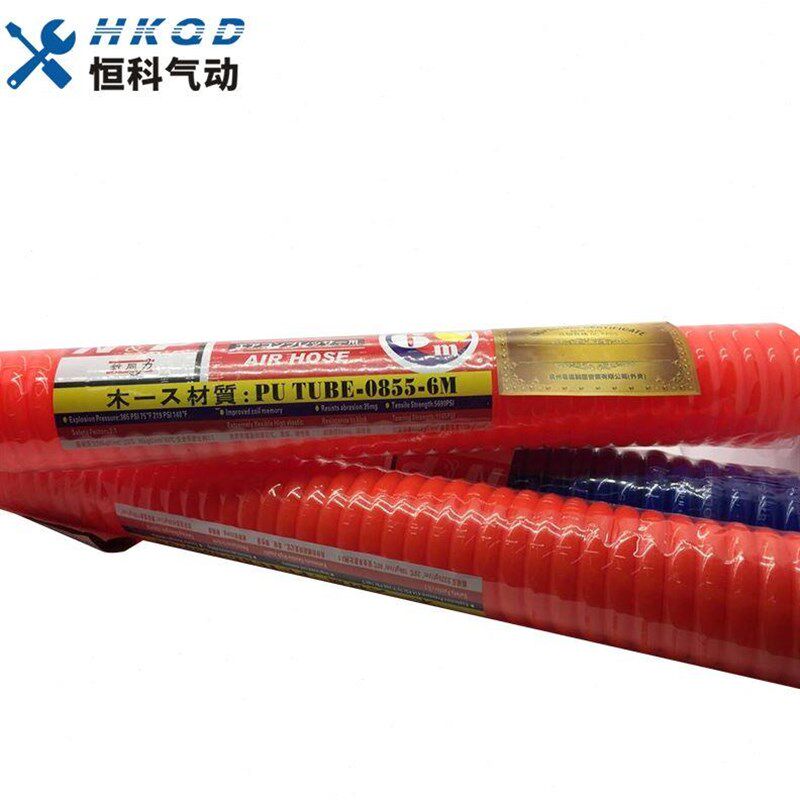 新同力PU气管128mm弹簧管 伸缩管6米 9米 75米 12米 15米