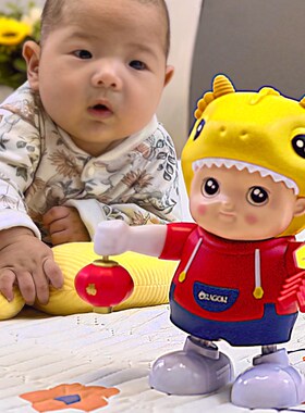 0一1岁a婴儿玩具龙练习抬头训练会唱歌跳舞小龙宝新生宝宝3到6月