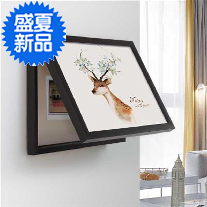 漏电分线盒画框盖板接线g盒遮挡防雨配电箱装饰画餐厅Z过道免打孔
