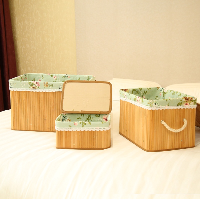 脏衣篮藤编收纳筐 特大号带盖编织洗衣篓竹编田园玩具整理储物箱