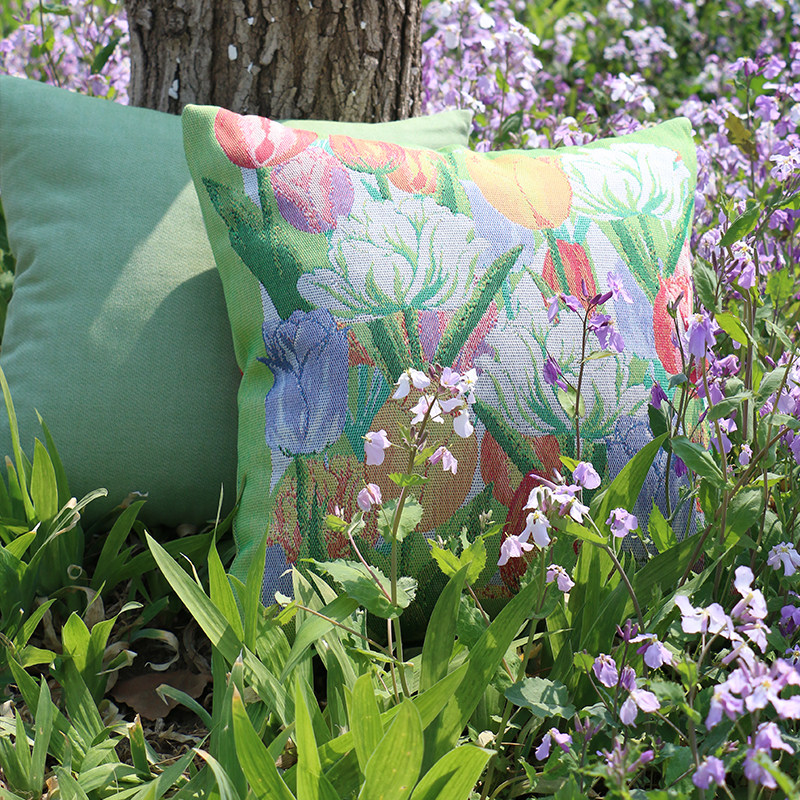 美式全棉抱枕客厅沙发靠垫高级y感床头餐椅靠背垫腰枕可拆洗抱枕