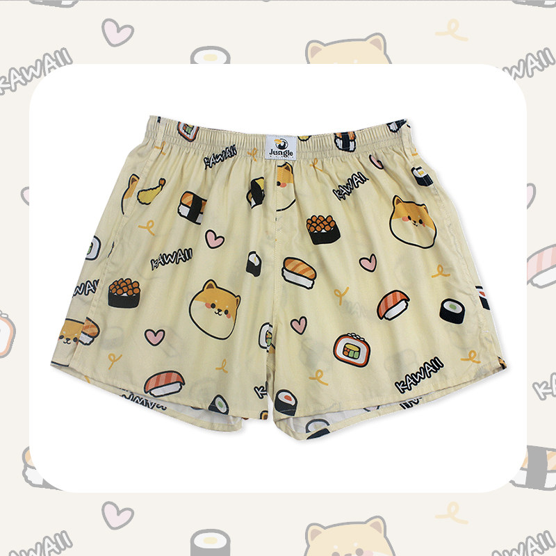 男士内裤阿罗裤男纯棉平四角大码宽松内裤男生女居家短睡裤男夏季,女士内衣/男士内衣/家居服,男阿罗裤,淘宝优惠券,粉丝福利购,淘宝优惠卷