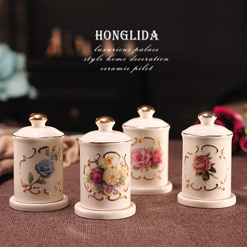 欧式牙签筒 陶瓷牙签瓶客厅牙签盒餐桌牙签罐家用棉签筒时尚摆件,餐饮具,牙签筒,淘宝优惠券,粉丝福利购,淘宝优惠卷