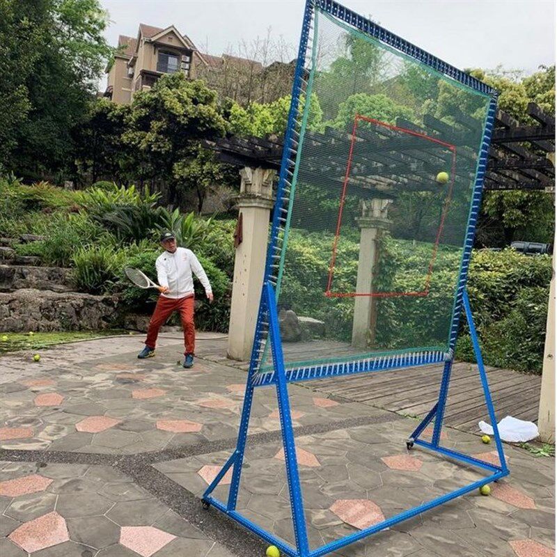 移动式网球壁网对练墙壁回弹网球反弹网移动式壁网球训练器
