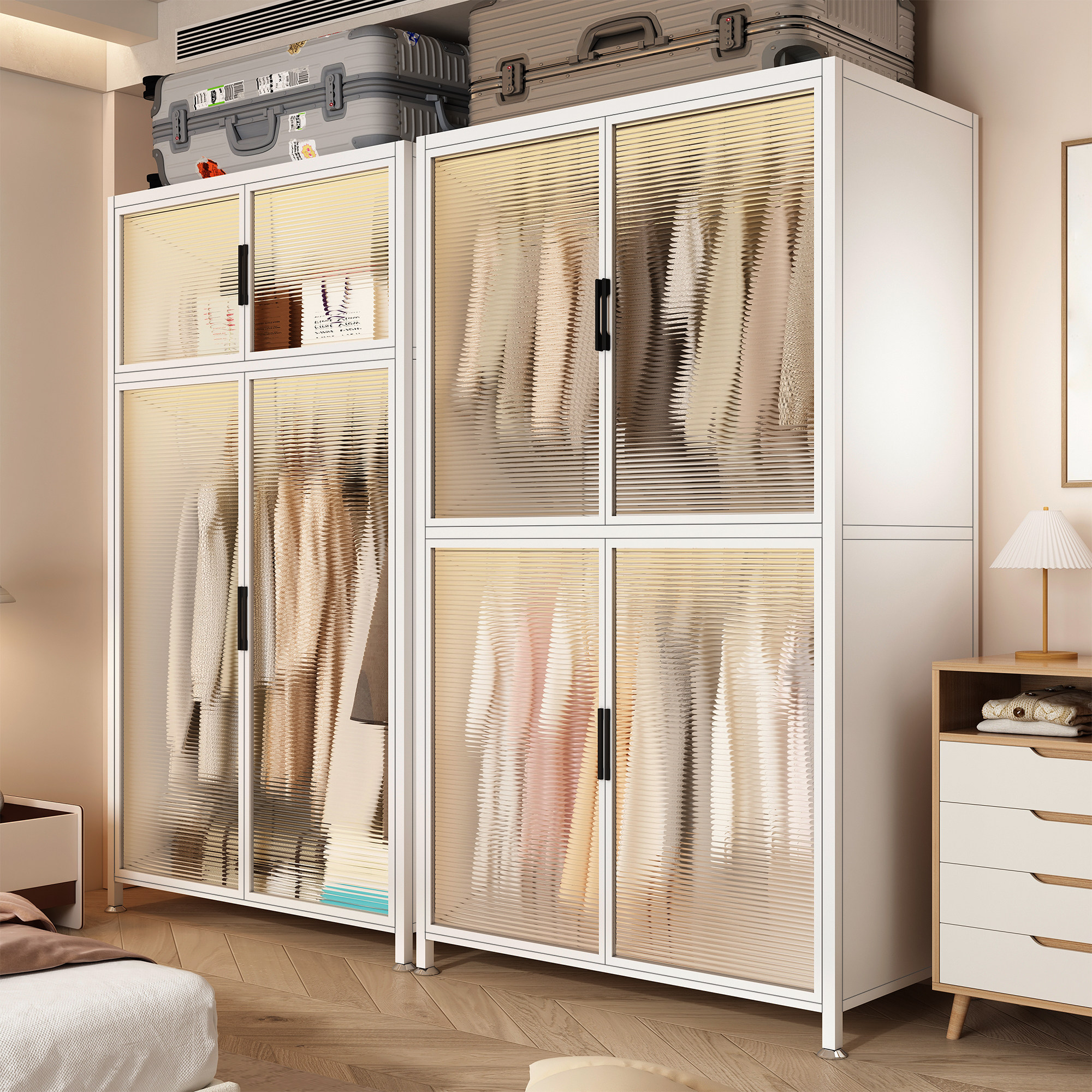 钢制衣柜卧室家用经济型铁艺衣橱出租房用儿童2024爆款收纳挂衣柜,住宅家具,自由组合衣柜,淘宝优惠券,粉丝福利购,淘宝优惠卷