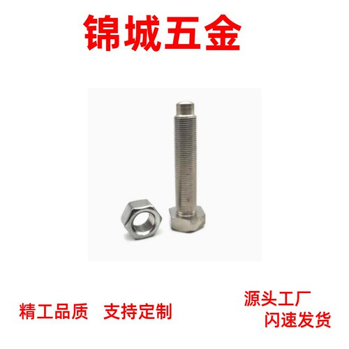外六角头螺纹凸端R角粗牙PBE06不锈钢定位螺栓STBAS4/5/6/8/10/12