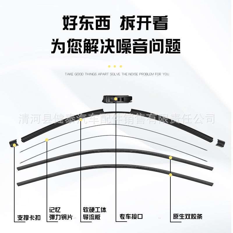比亚迪F3双胶条雨刮器F3RL3G3F0M6F6速锐S6S7秦唐宋元汉无骨雨刷
