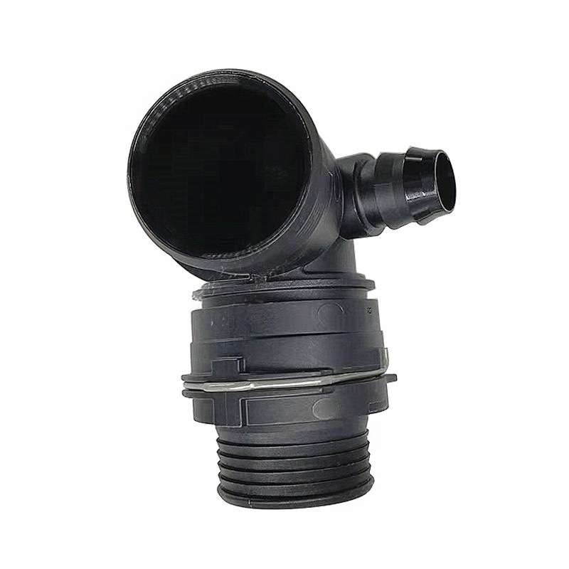 NW32大尺寸弯头公母冷却暖风水管废气管内径约38mm 塑料黑色接头