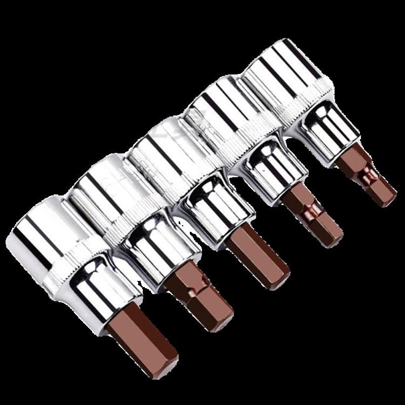 热销1/2加长H型内六角批头套筒头大飞内六花旋具压配电动6角扳手