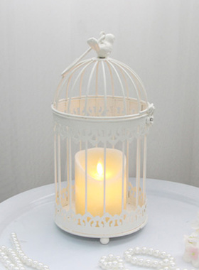 热销白色鸟笼装饰婚庆婚礼多肉花架挂饰绿植家居饰品阳台庭院摆件