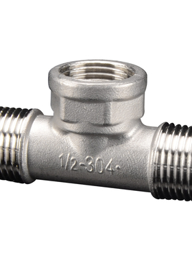 热销DN15三通304不锈钢水管接头变径4转6分对丝弯头管古补芯水暖