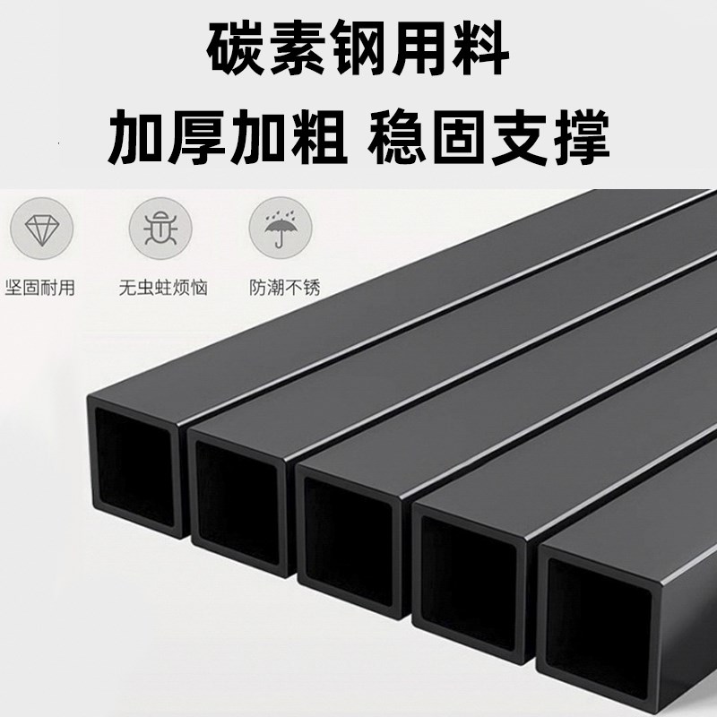 热销铁艺床碳钢悬浮床架洞洞板无床头榻榻米双人床不锈钢床架子悬
