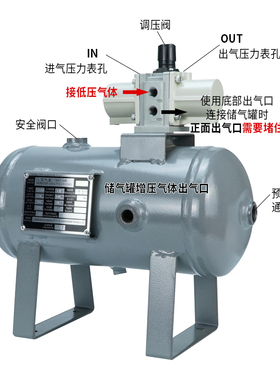 热销气动增压阀VBA10A-02气动加压VBA20A-03气体空气增压泵vba40A
