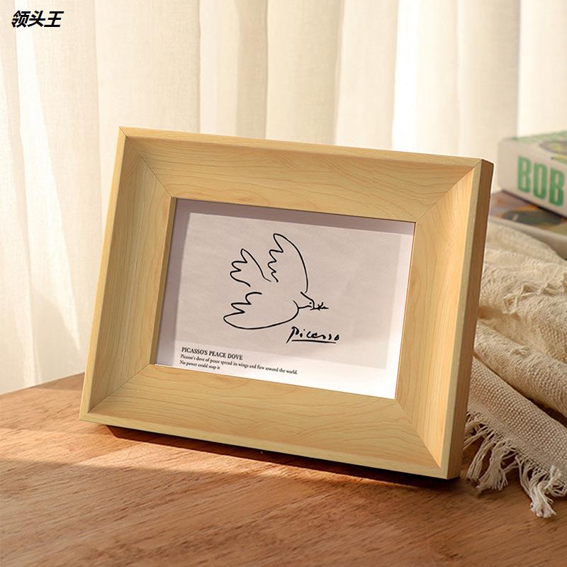 热销新款美式画框7寸8寸10寸6寸A4挂墙16K复古相框摆台定B5客厅定