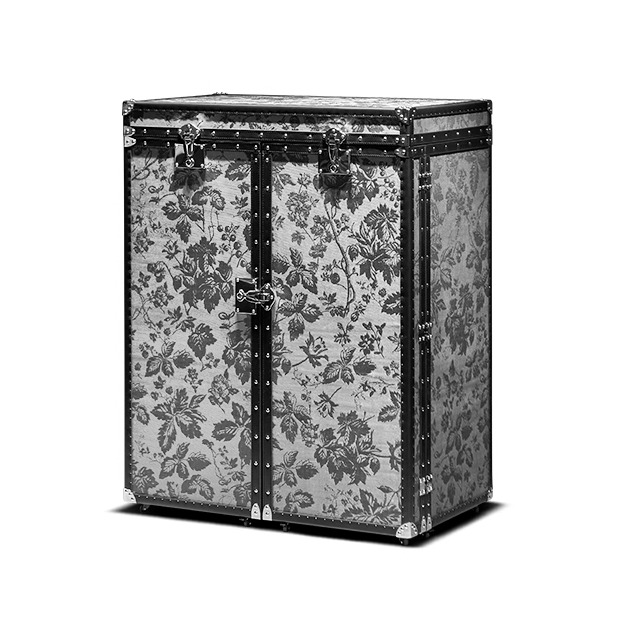 硬箱轻奢复古装饰柜可移动边柜