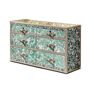 法式复古首饰柜斗柜透明玻璃意式轻奢珠宝陈列展示柜高端珠宝柜